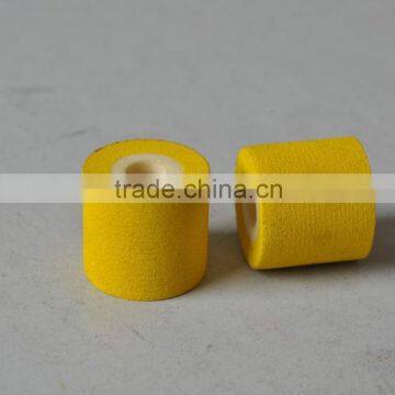 Yellow Hot melt ink rollers for date coders 40mmX40mm