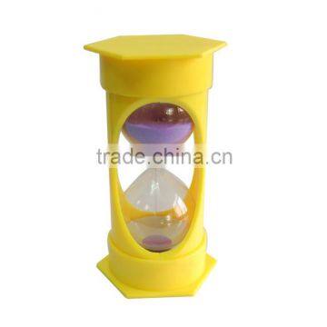 Factoy Direct Supply Promotional Hexagon Plastic Sand Timer Hour Glass