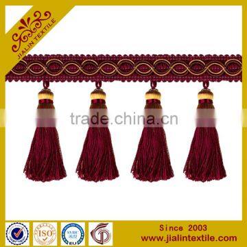 high quality designer home decor curtain tassel rayon fringe