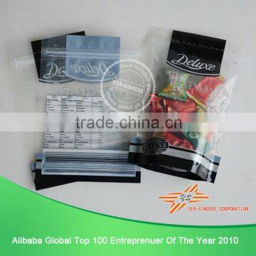 Stand up zipper bags