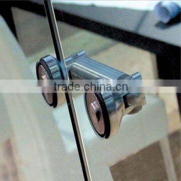 Stainless glass door handles