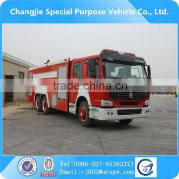 6*4 fire truck Sino Howo 15 liters litres water tank