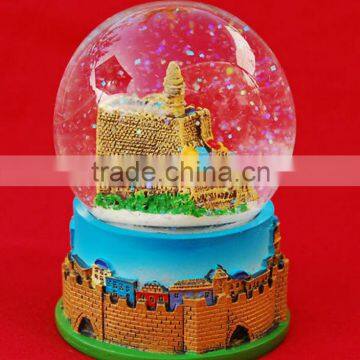 custom souvenirs Snow globe israel