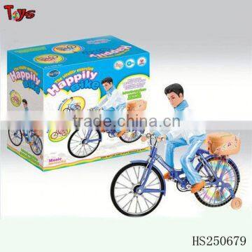 Man style electronic toy bicycle