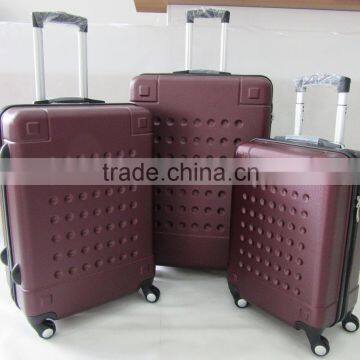 Trendy scratch-resistant hardside ABS trolley luggage case