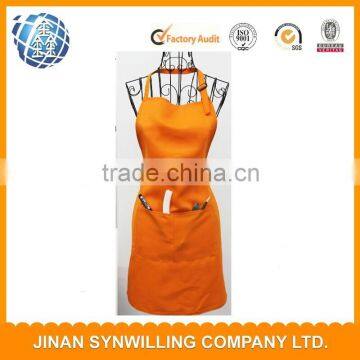Polyester cheap promotional cooking apron,wholesale kitchen apron