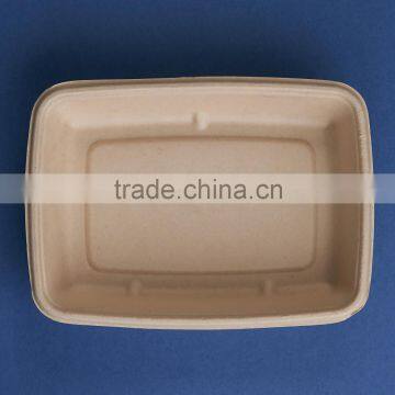 BX-0906-UB Disposable 100% Biodegradable Fast Food Sugar Cane Box photo-3