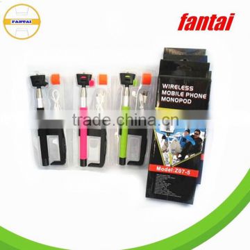 ball head handheld camera monopod, cell-phone monopod,Selfie Stick Monopod with Cable and Built-in Remote Shutter