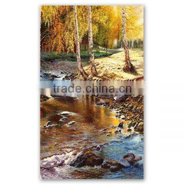 ROYIART Original Birch forest Oil Painting on Canvas of Wall Art #MR002