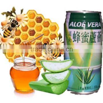 Natural healthy Aloe Vera Juice drink OEM tin can 330ml