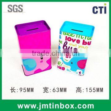 Valentine's day decoration tin Coin bank