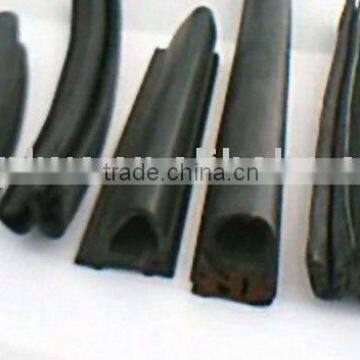 Silicone rubber extrusion seal for windows