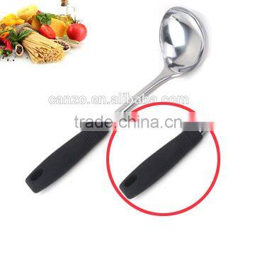 New Design ABS Handle Stainless Steel Soup Ladle Server Spoon photo-3