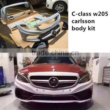 C-class w205 carlsson style body kit car bumper