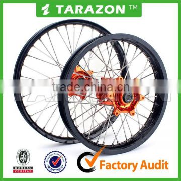 Motocross 21" 19" Front Rear Alloy Wheel Rims Set For KTM EXC SX SXF 125 250 450