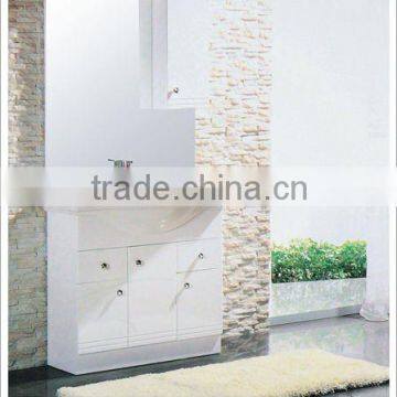 600-1000mm Bathroom Vanity for Ukraine Market With Mirror and Basin photo-1