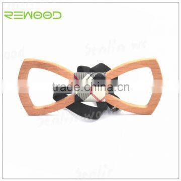 wooden fashion bow tie 100 % handmade style