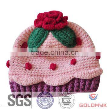 Children Crochet hat with Flower