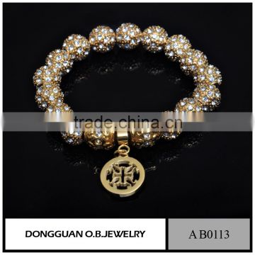 Wholesale High Quality Fashion Bead Bracelet /Custom DIY Bracelet With Crystals