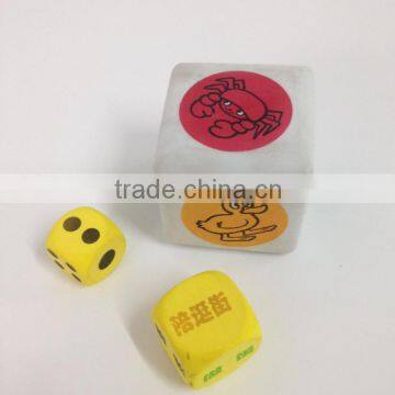 Melors Eva Foam Square Colorful EVA Dice With Digits OEM Eva Foam Dice Set photo-3