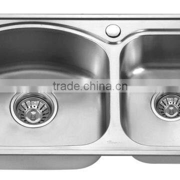 Stainless Steel 304 Double Bowl Kitchen Sink GR- 641