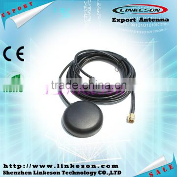 hot sale GPS 28 dbi SMA male connector with RG174 cable antenna