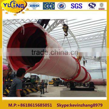 YULONG brand GHG wood sawdust rotary drum dryer