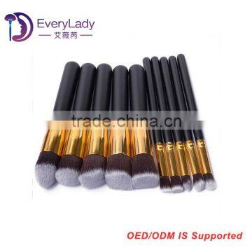 High Quality Gold Ferrule Private Label Makeup Brush Set