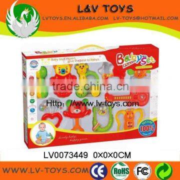 10 PCS Cute Plastic Baby Toy Rattles SET With EN71 Best Gift For Kids LV0073449