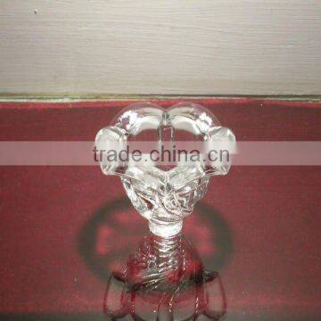 small flower style Clear Glass Candle Cups