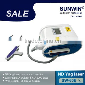 SW-60E Salon Art Portable Q-Switch ND YAG Q Switched Laser Machine Laser Tattoo Removal Laser Machine 1 HZ