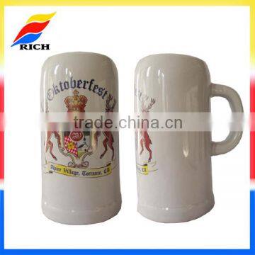 Customized logo decal german beer mugs for sale