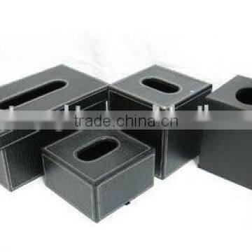 High quality customized made-in-china Leather tissue box( ZDH11-111)