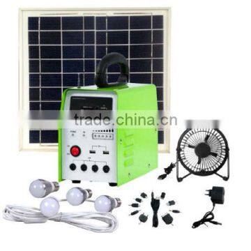 18V 10W 7AH Portable Solar Power System (FM Radio & Player)