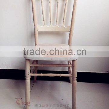 Unfinished Wood President Wedding Chair