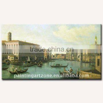 Handmade classical building oil painting