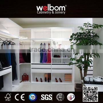 Hot sales mdf white high gloss wardrobe