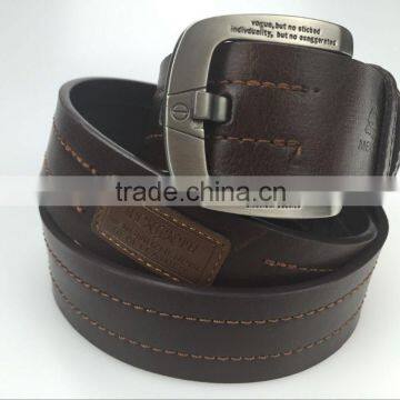 pu Leather Belt for Man Alloy Buckle Classical Model Attach Label
