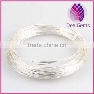 Jewelry finding 0.6mm 925 sterling silver round wire