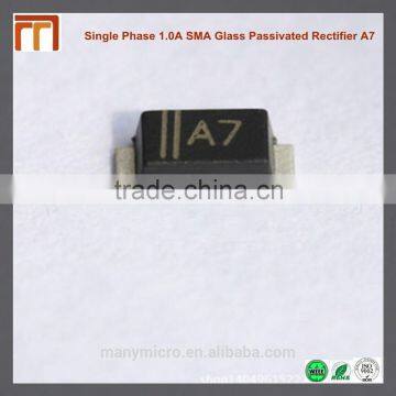 Single Phase 1.0A SMA Glass Passivated Rectifier A7