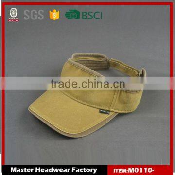 Normal dyed twill washed sun visor cap