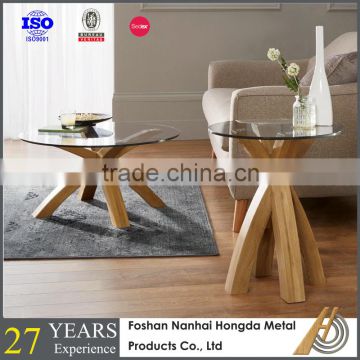 small wooden round table