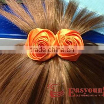 Synthetic hair accessories, claw clip hair with silk fabric rose flowers