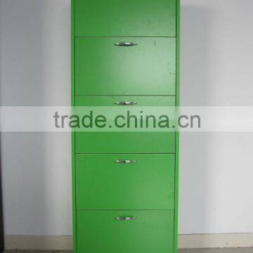 5 doors green shoe rack