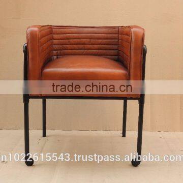 Lounge Singer Industrial Leather Chair antique dining furniture