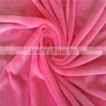 polyester good stretch velboa/spandex velvet fabrics