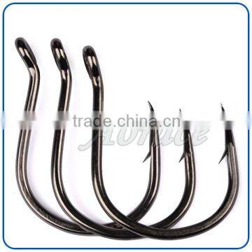 Best quality custom different size carbon steel hook sets fishing hook