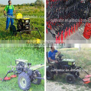 red color disc mower for walk behind tractor for cutting cattle grass