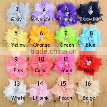 8cm Lavender Chiffon Kids Headband Children Hair Accessories photo-3