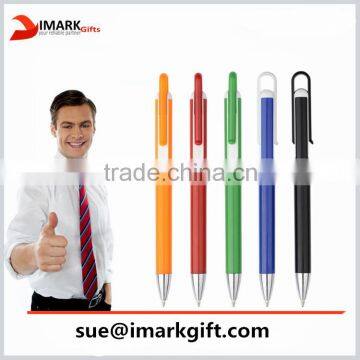 Special Push Top Design Ball Pen Customized logo plastic ball pen